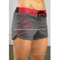 Offrant des shorts crossfit avec logo design sur mesure pour les femmes et les filles gym yoga